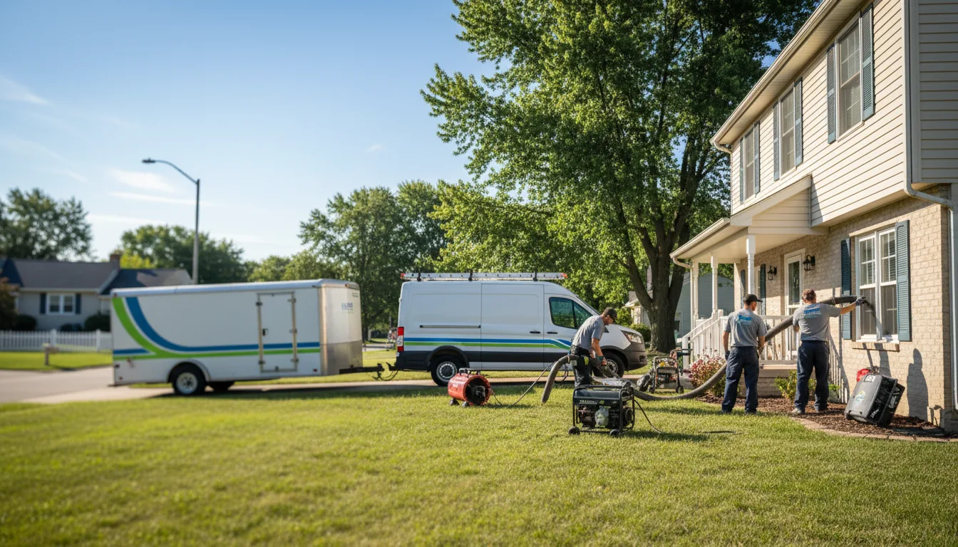 Flooded Basement Restoration And Cleanup With Repair in Elkville, IL near me